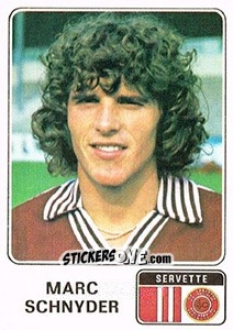 Sticker Marc Schnyder - Football Switzerland 1978-1979 - Panini