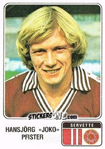 Sticker Hansjorg Pfister - Football Switzerland 1978-1979 - Panini