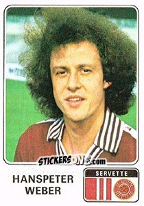 Sticker Hanspeter Weber - Football Switzerland 1978-1979 - Panini