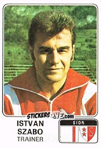 Sticker Istvan Szabo - Football Switzerland 1978-1979 n. 150 - Panini