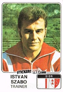 Sticker Istvan Szabo - Football Switzerland 1978-1979 - Panini