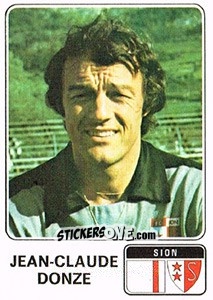 Sticker Jean-Claude Donze - Football Switzerland 1978-1979 - Panini