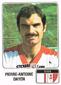 Sticker Pierre-Antoine Dayen - Football Switzerland 1978-1979 n. 153 - Panini