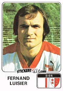 Sticker Fernand Luisier - Football Switzerland 1978-1979 n. 160 - Panini