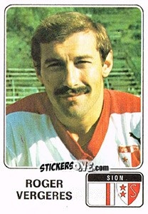 Sticker Roger Vergeres - Football Switzerland 1978-1979 - Panini