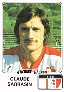 Sticker Claude Sarrasin - Football Switzerland 1978-1979 n. 162 - Panini