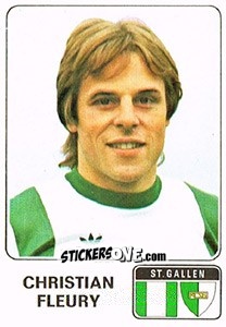 Sticker Christian Fleury - Football Switzerland 1978-1979 n. 181 - Panini