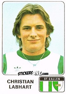 Figurina Christian Labhart - Football Switzerland 1978-1979 n. 182 - Panini