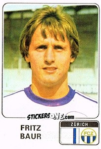 Figurina Fritz Baur - Football Switzerland 1978-1979 n. 216 - Panini