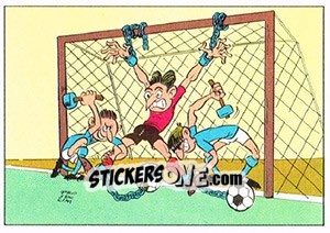 Sticker Cartoon - Football Switzerland 1978-1979 - Panini