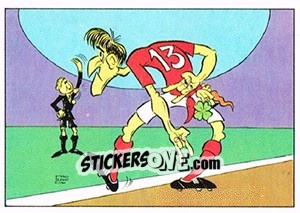 Sticker Cartoon - Football Switzerland 1978-1979 - Panini