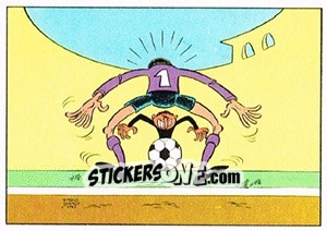 Sticker Cartoon - Football Switzerland 1978-1979 - Panini