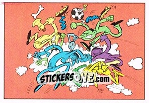 Sticker Cartoon - Football Switzerland 1978-1979 - Panini