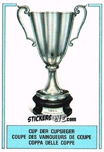 Sticker Trophy (European Cup Winners Cup) - Football Switzerland 1978-1979 n. 277 - Panini