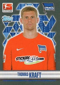 Sticker Thomas Kraft - German Football Bundesliga 2015-2016 - Topps