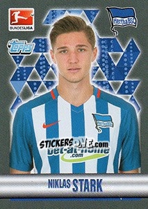 Sticker Niklas Stark - German Football Bundesliga 2015-2016 - Topps