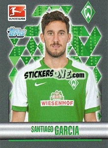 Figurina Santiago Garcia - German Football Bundesliga 2015-2016 - Topps