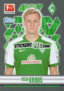 Sticker Felix Kroos - German Football Bundesliga 2015-2016 - Topps