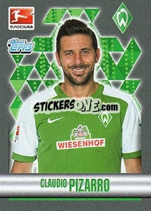 Cromo Claudio Pizarro - German Football Bundesliga 2015-2016 - Topps