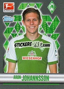Sticker Aron Johannsson - German Football Bundesliga 2015-2016 - Topps