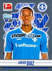 Sticker Junior Diaz - German Football Bundesliga 2015-2016 - Topps