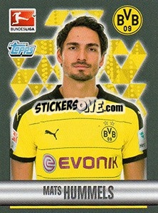 Sticker Mats Hummels - German Football Bundesliga 2015-2016 - Topps