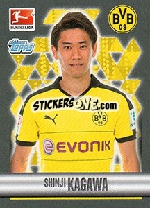 Sticker Shinji Kagawa - German Football Bundesliga 2015-2016 - Topps