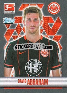 Cromo David Abraham - German Football Bundesliga 2015-2016 - Topps