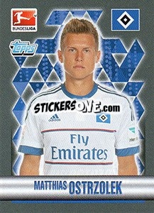 Sticker Matthias Ostrzolek - German Football Bundesliga 2015-2016 - Topps