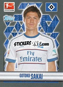 Sticker Gotoku Sakai - German Football Bundesliga 2015-2016 - Topps