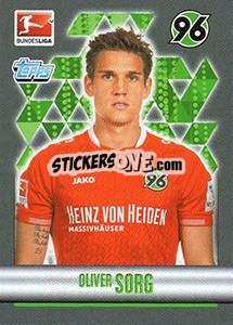 Sticker Oliver Sorg - German Football Bundesliga 2015-2016 - Topps