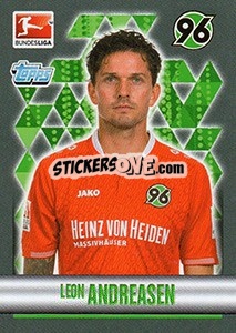 Cromo Leon Andreasen - German Football Bundesliga 2015-2016 - Topps