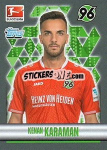 Cromo Kenan Karaman - German Football Bundesliga 2015-2016 - Topps