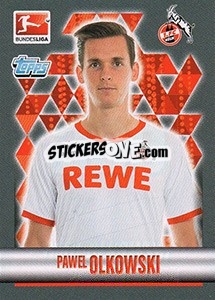 Sticker Pawel Olkowski - German Football Bundesliga 2015-2016 - Topps