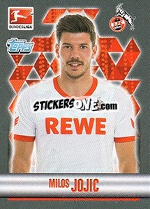 Sticker Milos Jojic - German Football Bundesliga 2015-2016 - Topps