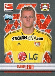 Sticker Bernd Leno - German Football Bundesliga 2015-2016 - Topps