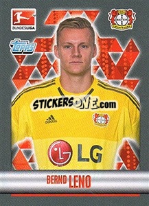 Cromo Bernd Leno - German Football Bundesliga 2015-2016 - Topps