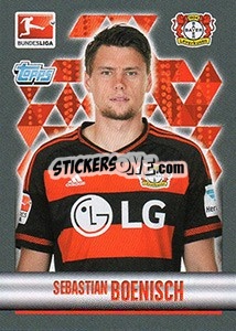 Cromo Sebastian Boenisch - German Football Bundesliga 2015-2016 - Topps