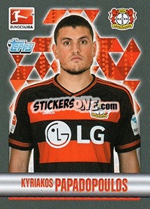 Sticker Kyriakos Papadopoulos - German Football Bundesliga 2015-2016 - Topps