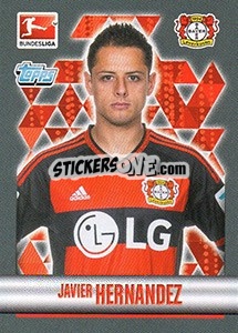 Sticker Javier Hernandez - German Football Bundesliga 2015-2016 - Topps