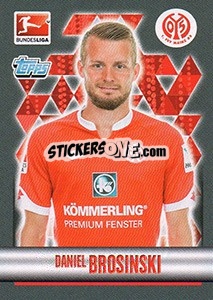 Sticker Daniel Brosinski - German Football Bundesliga 2015-2016 - Topps