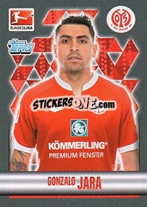 Sticker Gonzalo Jara - German Football Bundesliga 2015-2016 - Topps