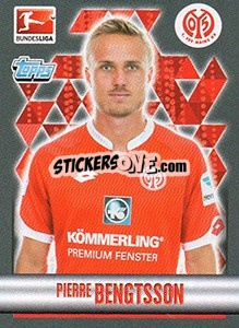 Cromo Pierre Bengtsson - German Football Bundesliga 2015-2016 - Topps