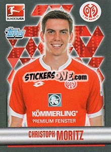 Figurina Christoph Moritz - German Football Bundesliga 2015-2016 - Topps