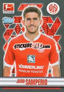 Sticker Jairo Samperio - German Football Bundesliga 2015-2016 - Topps