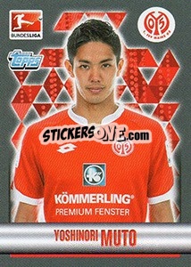 Sticker Yoshinori Muto - German Football Bundesliga 2015-2016 - Topps