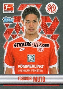 Cromo Yoshinori Muto - German Football Bundesliga 2015-2016 - Topps