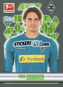 Sticker Yann Sommer - German Football Bundesliga 2015-2016 - Topps