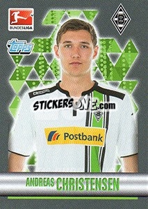 Sticker Andreas Christensen - German Football Bundesliga 2015-2016 - Topps