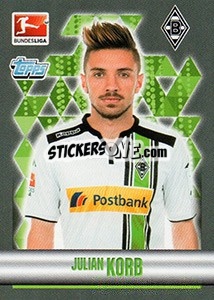 Sticker Julian Korb - German Football Bundesliga 2015-2016 - Topps